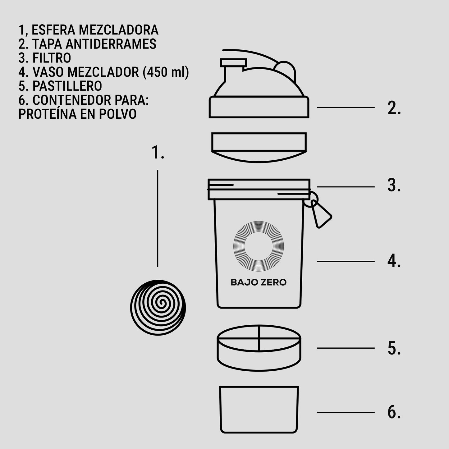 Bajo Zero Shaker Bottle Pro