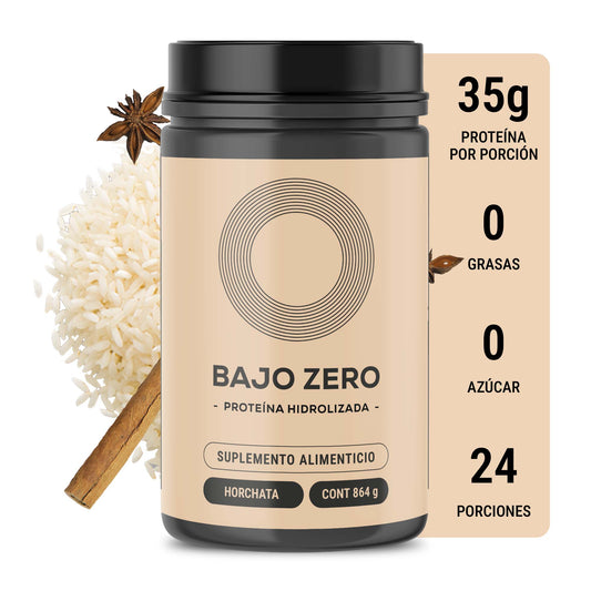 Proteina Bajo Zero. Sabor horchata, sin azúcar añadida (864 grs)