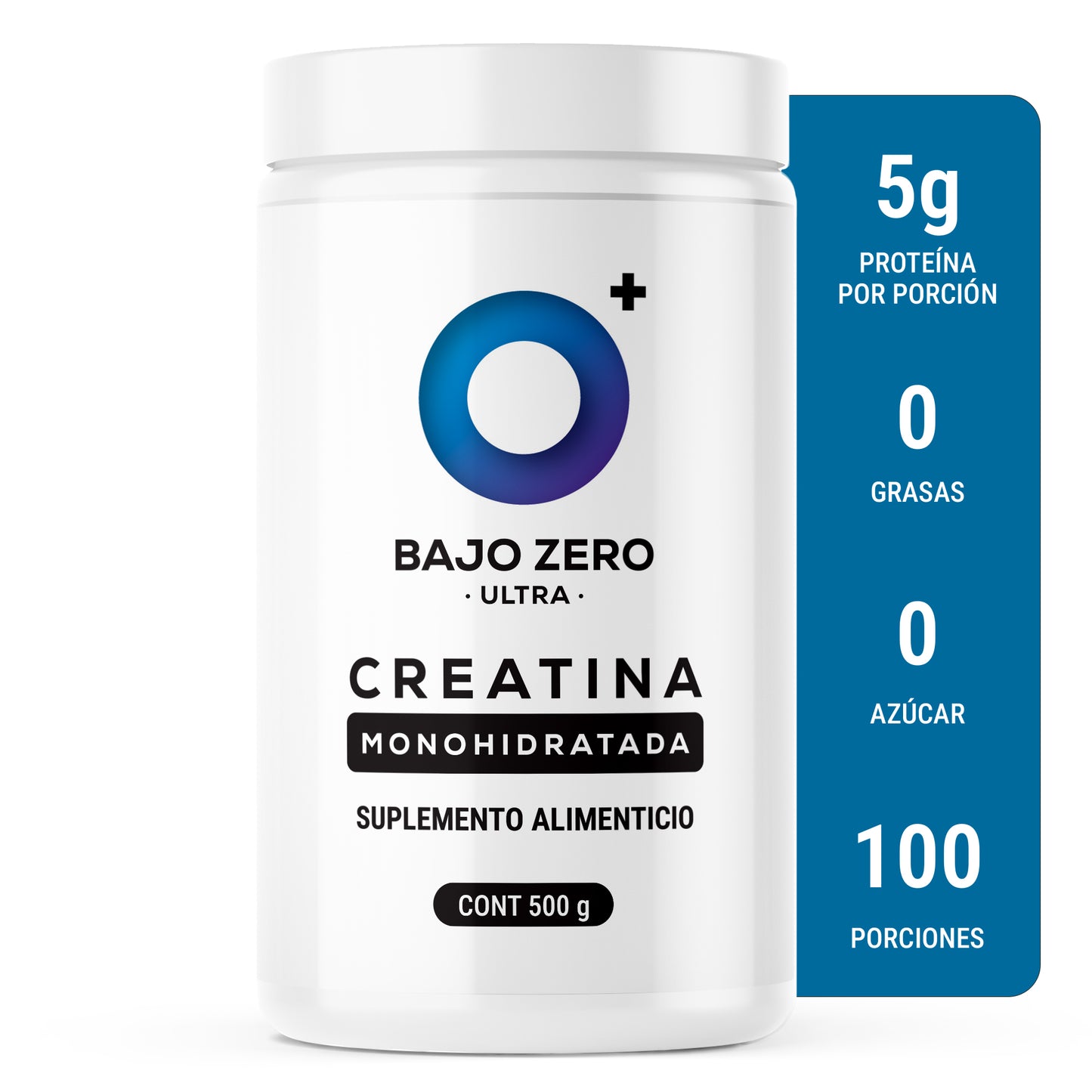 Bajo Zero Ultra. Creatina (500 grs)