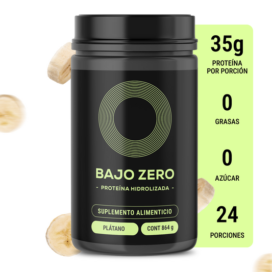 Proteína Bajo Zero. Sabor plátano, sin azúcar añadida (864 grs)